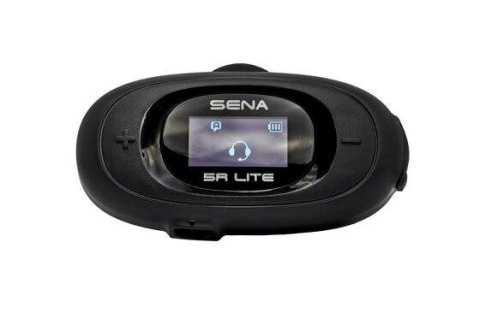 Interkom motocyklowy Sena 5R-01D 5R Lite Bluetooth 5.1 700m z wyświetlaczem LCD i uniwersalnym zestawem mikrofonów na 2 kaski