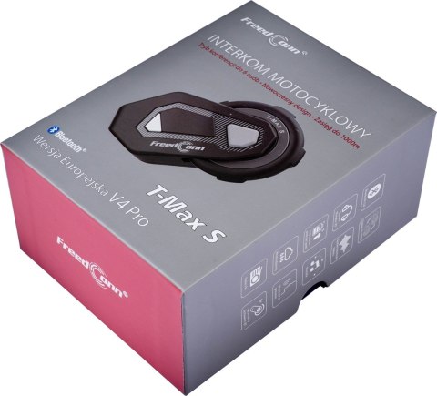 Interkom motocyklowy FreedConn T-Max S V4 Pro Single (WYPRZEDAŻ)