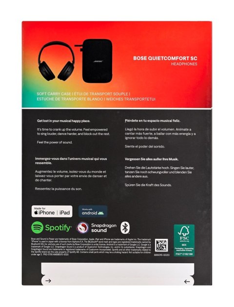 Słuchawki Bose QuietComfort SC Headphones Black