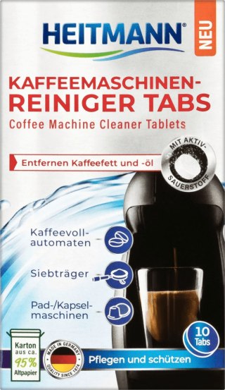 Heitmann Tabletki do Czyszczenia Ekspresów do Kawy 10 szt.