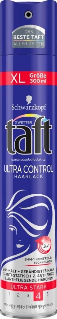 Taft Ultra Control 4, 3in 1 Lakier do Włosów 300 ml