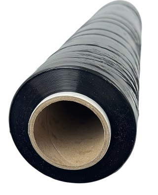 BSTech Folia stretch czarna, grubość: 23 mikrony, 2,2 kg /2.00 kg, Szerokość produktu 50 cm, Rozciągliwa