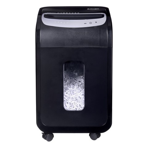 Niszczarka Activejet ASH-2502C, P-4, 28 l, ścinki 4x40 mm, 25 kartek, czarna