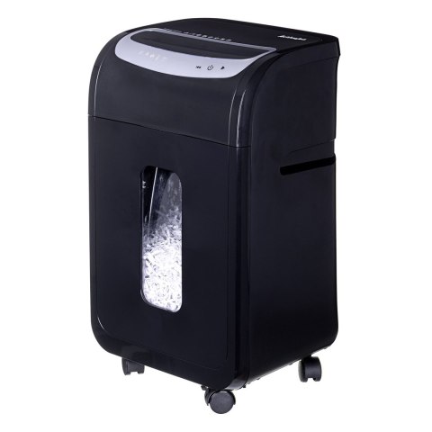 Niszczarka Activejet ASH-2502C, P-4, 28 l, ścinki 4x40 mm, 25 kartek, czarna