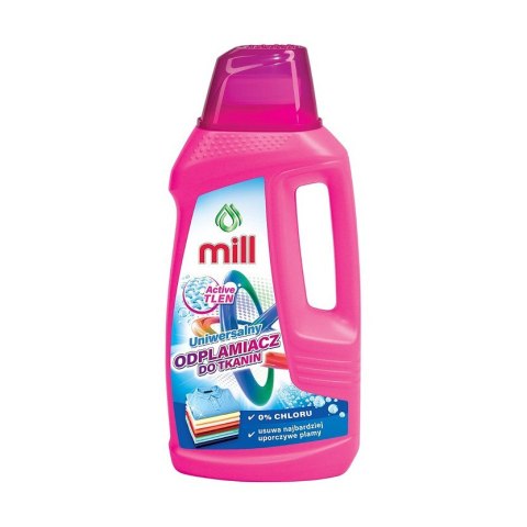 MILL Active Tlen, Odplamiacz do Tkanin Uniwersalny, 0% Chloru, Usuwa najbardziej uporczywe plamy, 1,6l (opak.zb 4 szt.)