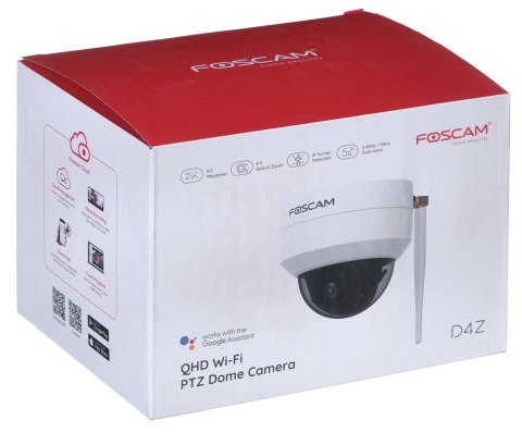 Kamera IP Wi-fi Foscam D4Z OUTDOOR 4MP Biała