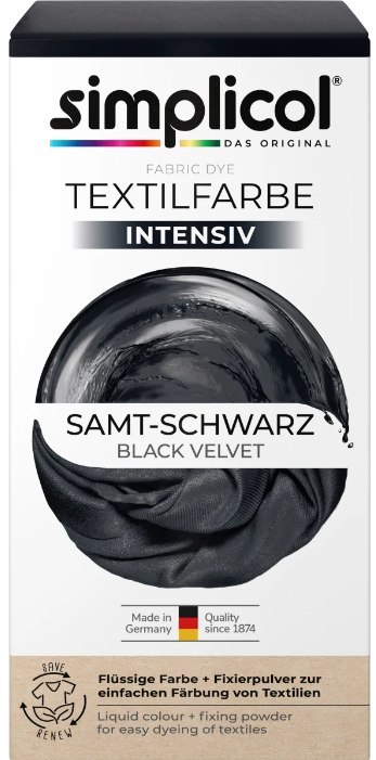 Simplicol Intensiv Aksamitna Czerń Samt-Schwarz Barwnik do Tkanin