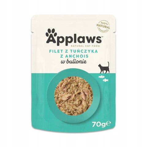 APPLAWS CAT Tuńczyk Anchois, wodorosty w rosole 70g