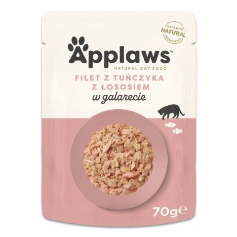 APPLAWS CAT Tuńczyk z Łososiem w galaretce - karma dla kota w saszetce - 70g