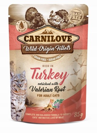 Carnilove Cat Pouch Turkey&Valerian 85g