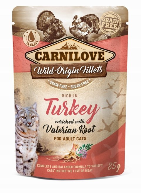Carnilove Cat Pouch Turkey&Valerian 85g