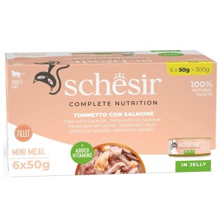 SCHESIR M-Pack Tuńczykiem z łososiem 6x50g