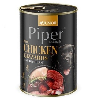 DOLINA NOTECI Piper Junior z żołądkami z kurczaka i burakiem mokra karma dla psa 400g