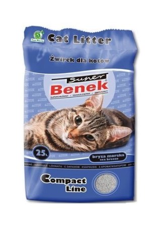 Super Benek Compact Żwir zapachowy Bryza Morska 25l (WYPRZEDAŻ)