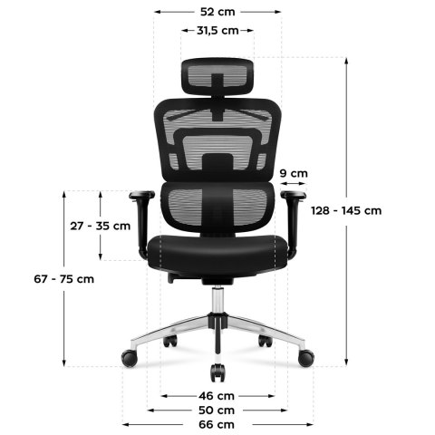 Fotel biurowy MA-Expert 4.9 Black