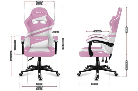 Fotel gamingowy Huzaro Force 4.4 Pink Mesh (WYPRZEDAŻ)