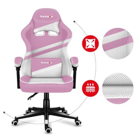 Fotel gamingowy Huzaro Force 4.4 Pink Mesh (WYPRZEDAŻ)