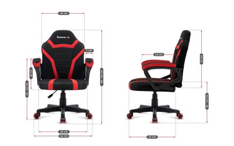 Fotel gamingowy dla dziecka HZ-Ranger 1.0 red mesh (WYPRZEDAŻ)