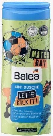 Balea 4w1 Let's Kickiti Żel pod Prysznic dla Dzieci 300 ml