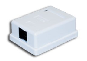 ALANTEC Gniazdo natynkowe STP kat.5e 1xRJ45 GN005 (kolor biały)