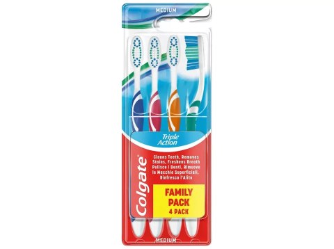 Colgate Triple Action Szczoteczka do Zębów 4 szt.