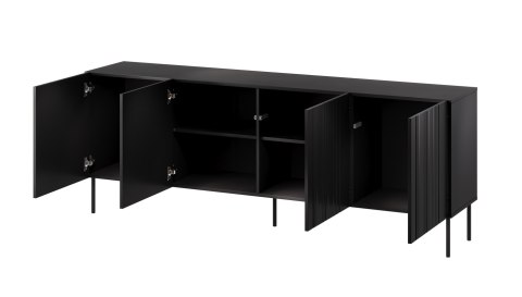 Komoda ISLA 200x40x75 czarny mat